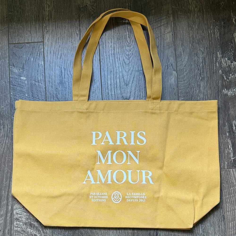 NWOT Sezane Paris Mon Amour Tote Bag